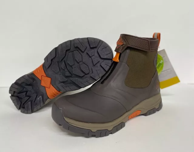 Muck AXMZ-907 Mens Apex Zip Brown/Orange Multi-Purpose Outdoor Boot Waterproof