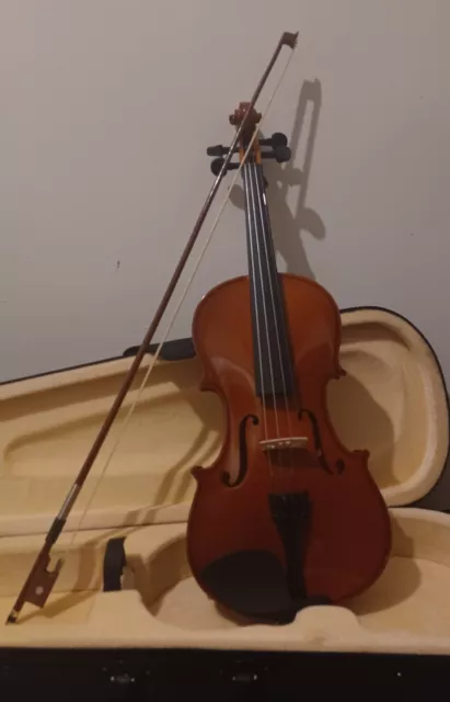 Forenza Uno Series 4/4 Full Size Violin with Lightweight Hard Case, Wood Bow