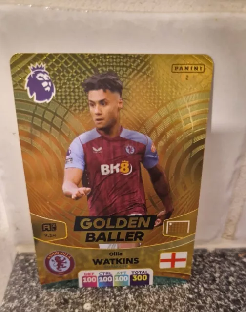 PANINI ADRENALYN XL Premier League 2024 Golden Baller Ollie Watkins £5.
