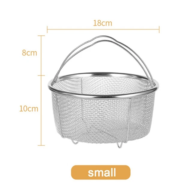 Olla de vapor cesta de mano 18cm 201 Material 20cm Huevo de vapor Prevención de la corrosión