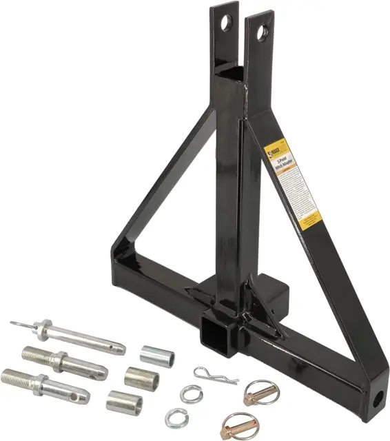 Standard 3-Point Hitch Adapter for Trailers & Farm Equipment with Category 1 Pin