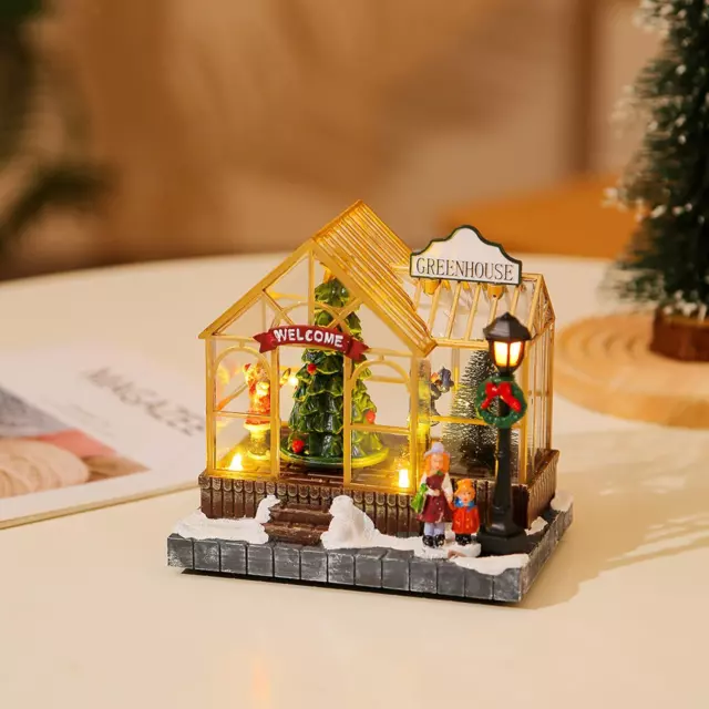 Illuminez la maison de village de Noël, la maison de Noël pour les