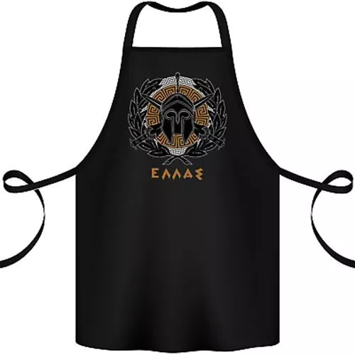 Greek Helmet Gym Training Top Spartan MMA Cotton Apron 100% Organic