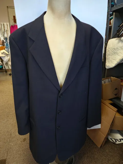 Vintage Georgio Armani Le Collezioni Wool 3 button suit jacket Black 44r