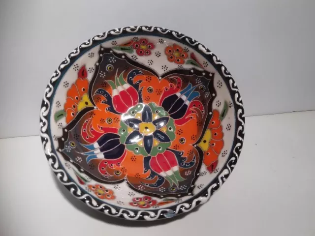 One-of-a-kind Beautiful Hand Painted Turkish Bowl