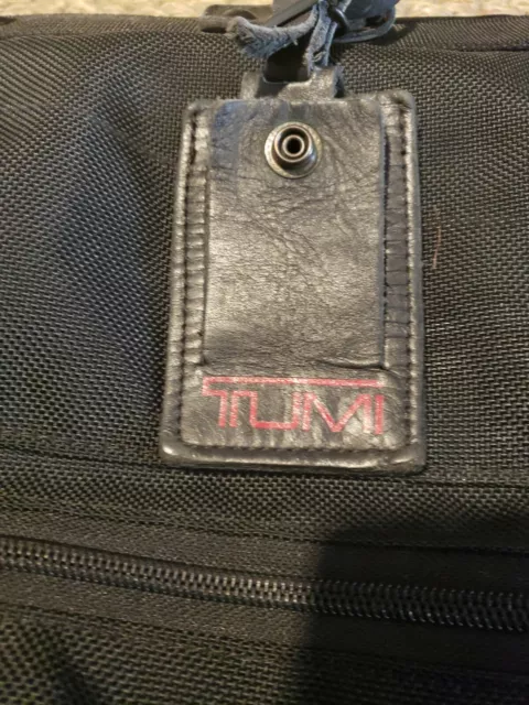 Tumi Black BiFold Carry-On Hanging Garment Bag Ballistic Nylon 24" 2