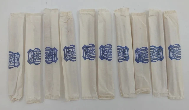 Vintage Union Pacific Overland Railroad Tooth Picks Lot of 10Traincar Dining Car