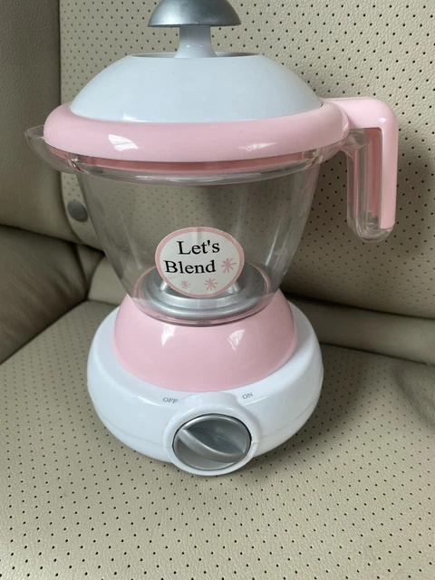 Pottery barn kids kitchen Blender Pink & White Plastic, Works !