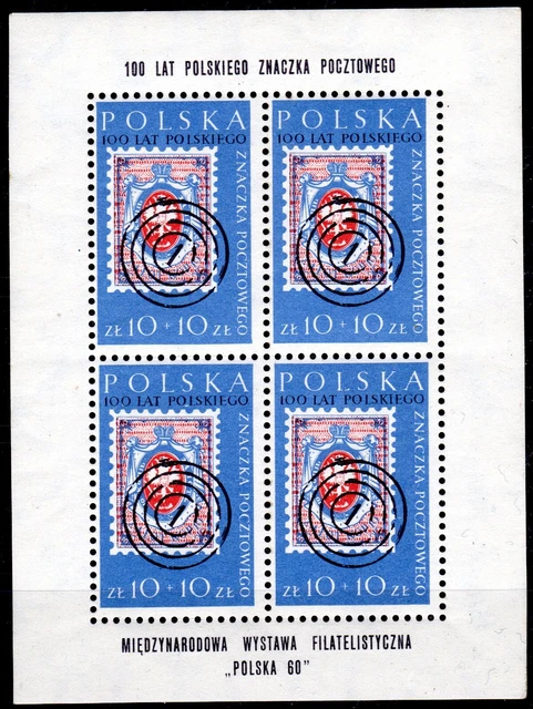 Polen 1960 postfrisch** Kleinbogen MiNr. 1177 Briefmarkenausstellung POLSKA ’60