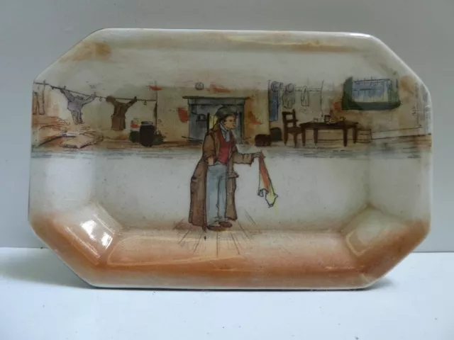 Royal Doulton Pottery Dickens Series Ware Artful Dodger Sandwich Tray Cake Plate