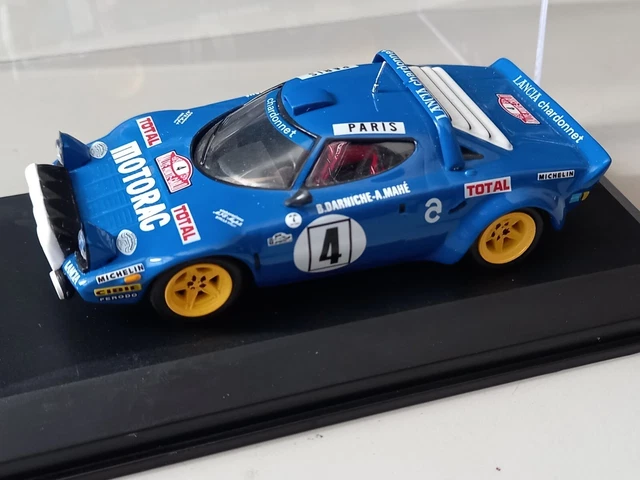 Modellauto Fiat 242 + Lancia 037 #1 Rallye Monte Carlo 1983 weiß Röhrl