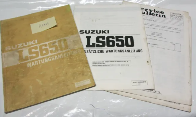 Suzuki LS 650 Savage manuale officina originale istruzioni di manutenzione tedesco
