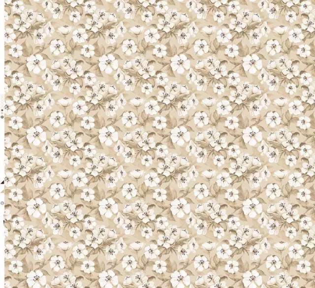 Tischdecke Wachstuch Wachstischdecke Sommer Garten  beige/weiß Rund-Eckig-Oval