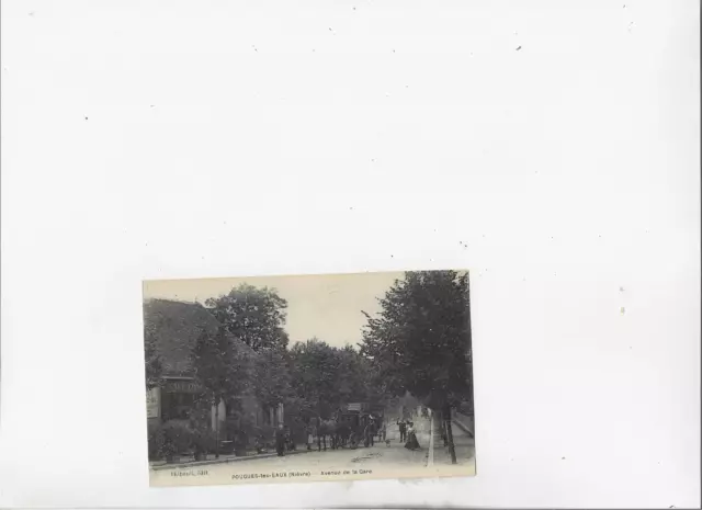 CPA 58 POUGUES LES EAUX avenue de la gare