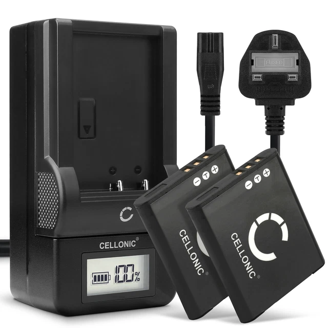 CELLONIC Caricabatteria VW-BC10 compatibile con Caricatore VW-VBK180 VW-VBK360 VW-VBL90 con display per fotocamera, camcorder, macchina fotografica