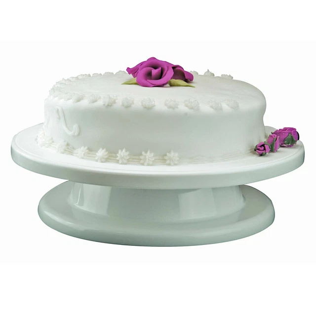 Supporto per display per torta rotonda 28 cm base giradischi decorazione ghiaccio decorazione plastica