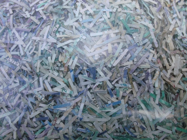 1 2 Million Euro Schreddergeld Als Barren SCHREDDERGELD GELDSCHNIPSEL HISTORISCHE DM Vintage Beutel mit ca. 60