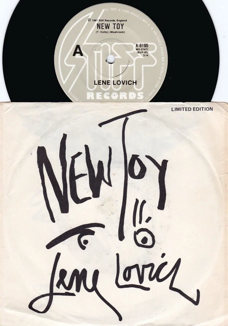 Lene Lovich ORIG OZ PS 45 New toy EX ’81 Stiff K8195 Newwave Post Punk