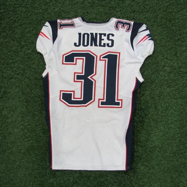 2019 Jonathan Jones Game Worn White New England Patriots Jersey
