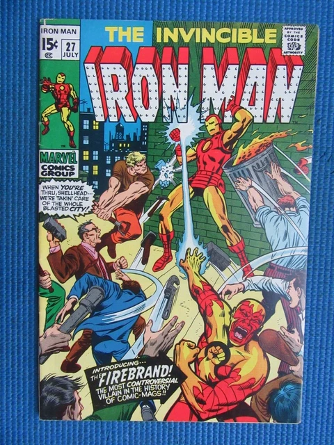 Invincible Iron Man # 27 - (Fn+) -1St App Of Firebrand-The Fury Of Firebrand