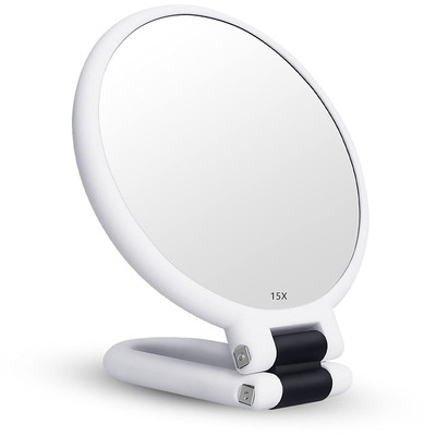 13 cm stellan Specchio da trucco con ingrandimento 15x e ventose diametro 