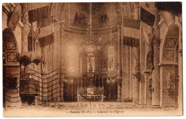 CPA 65 - OSSUN (Hautes Pyrénées) - 3. Intérieur de l'Eglise