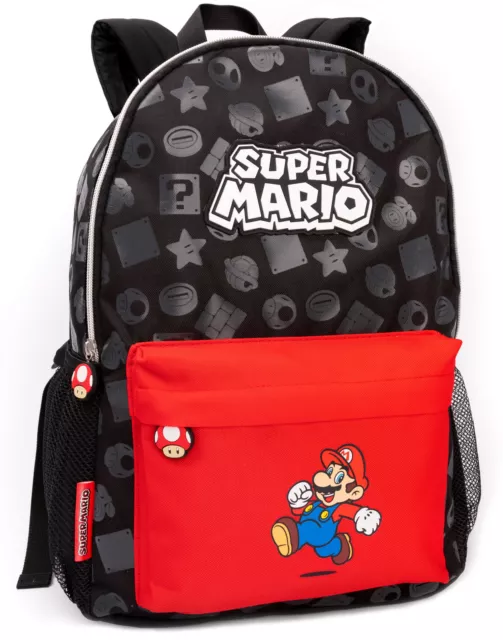 Nintendo Super Mario Zaino per bambini Ragazzi Ragazze Scuola Zaino 16 "