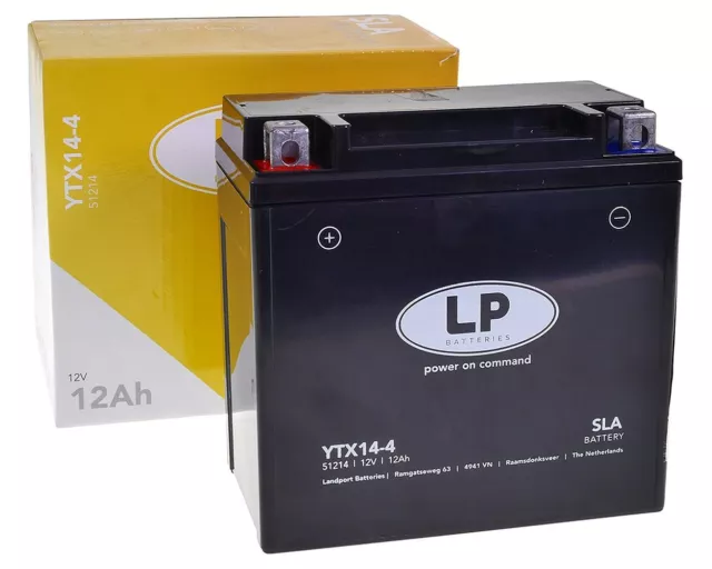 Batterie 12V 12Ah LANDPORT LTX14-4 SLA Vespa, Piaggio Gilera Maxiscooter