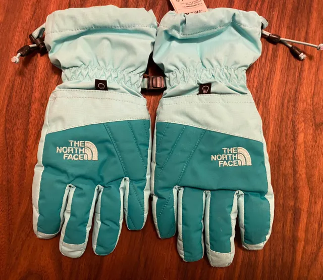 The North Face black Gore Tex ski / snow gloves, youth size L