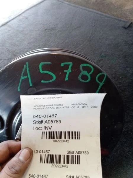 Power Brake Booster VIN 9 8th Digit Turbo Fits 15-16 FUSION 2923442