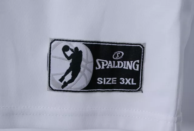 Spalding Hommes Move Débardeur Blanc/Rouge Taille XXXL 3