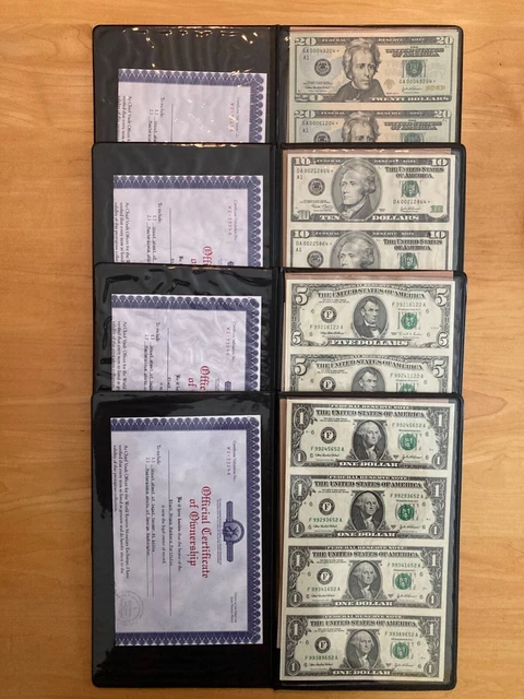 World Reserve Monetary Exchange Uncut Sheets of Bills - 2005