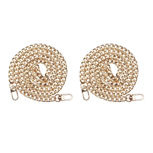 2 Catene Per Borsa A Tracolla In Alluminio Oro - 60cm Con Fermagli Girevoli - Per Pochette Fai Da Te - Foto 12