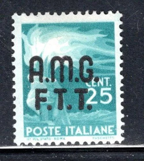 Italy Trieste Post Europe Overprint A.m.g. F.t.t. Stamp Mint Hinged  Lot 920Aj