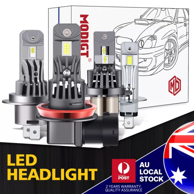 300% Brighter Headlight High Low Beam 13000LM H1 H11 H4 H7 CANBUS Bulbs 6000K