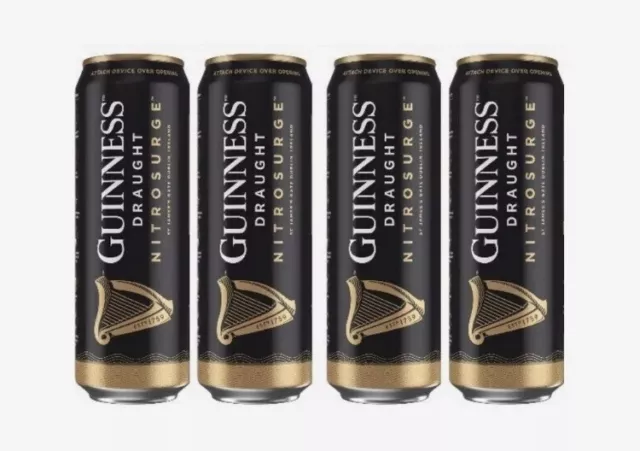 4X Guinness Nitrosurge Cans | 4.1% 558ml | Fresh | ROYAL MAIL | FAST DELIVERY |