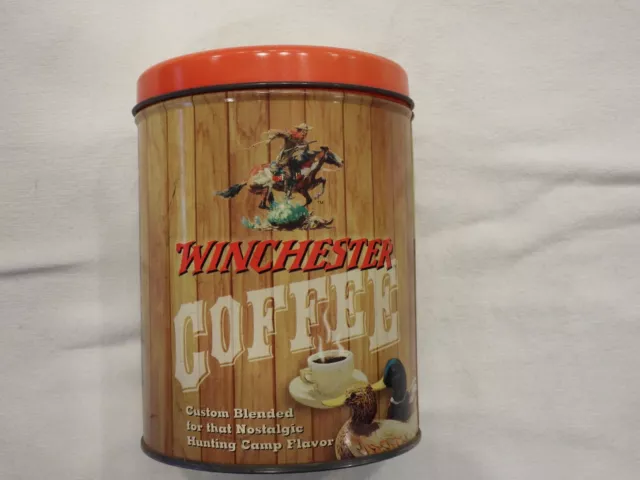 Vintage Winchester Coffee Can with Lid