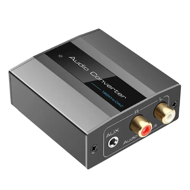 Digital Audio to Analog Audio Converter 192KHz DAC Converter With Jack Optical C