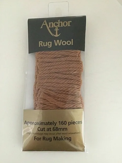 4 x Anker 100 % reine Teppichherstellung Wollfarbe 032 KAMEL gleiche Charge 160 Stück 68 mm