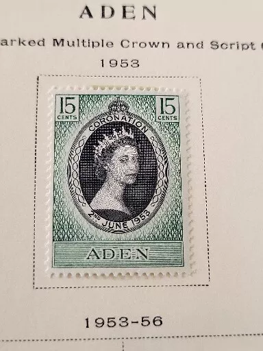 Aden - 1953 - Qe Ii - Coronation Issue - Mint