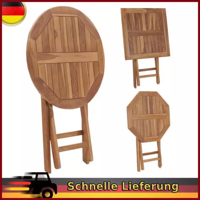 Teak Gartentisch Klapptisch Holztisch Esstisch Balkon mehrere Auswahl vidaXL