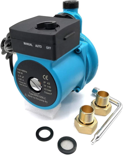 115V/100W Hot Water Automatic Pressure Booster Pump 3/4" Outlet Booster S