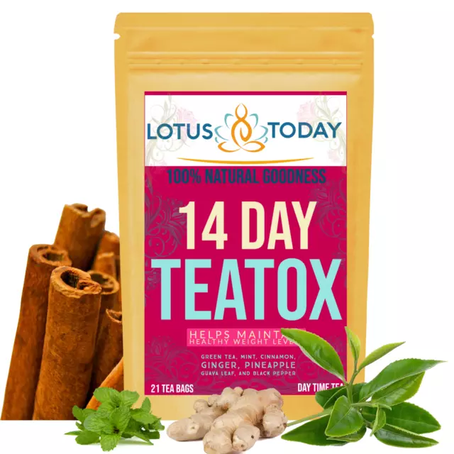 Lotustoday Detox tea Cinnamon Ginger & Lemon Grass Weight Loss Herbal Tea mix