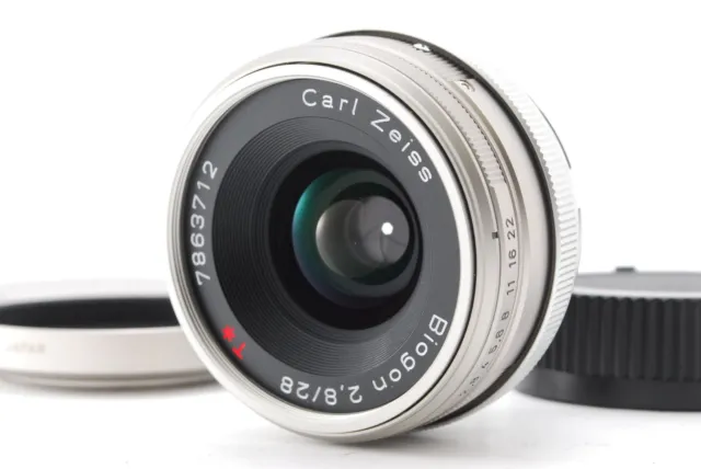 RARO COMO NUEVO Contax Carl Zeiss Biogon T* 28 mm F/2,8 para montaje Leica L de JAPÓN