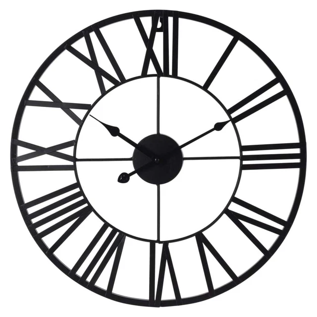 H&S Collection Orologio Parete Numeri Romani Nero H&S Collection