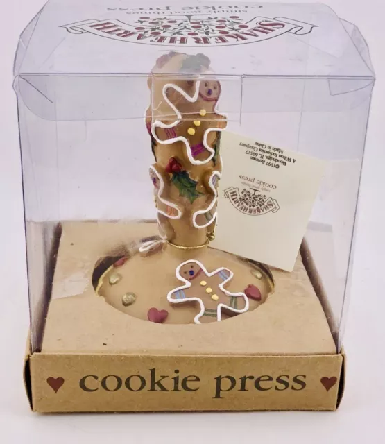 Vintage 1997 Shaker Hearth Gingerbread Man Cookie Cutter w/Handle, New With Tags