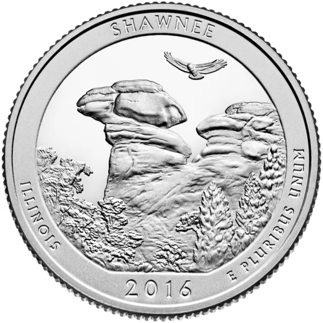 2016 S Silver Proof Shawnee National Parks ATB Quarter ☆☆ Illinois
