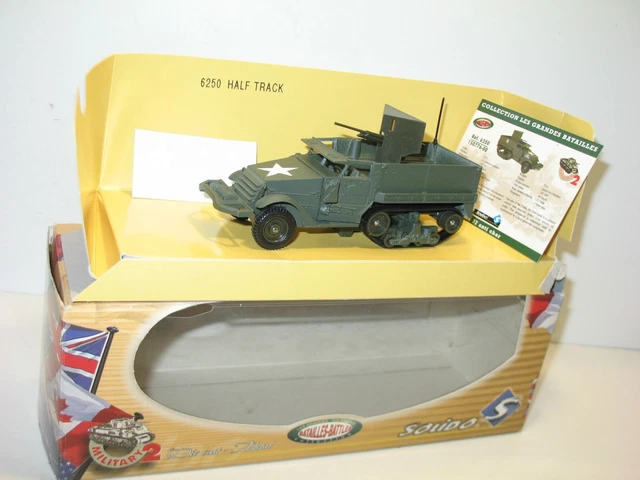 Un Half-track US porte canon de 37 en miniature par Solido au 1/50e