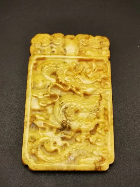 Delicate Chinese Old Jade Hand carved Ancient HONGSHAN CULTURE Pendant Y52