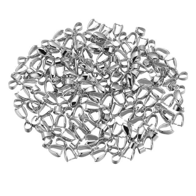 ROSENICE 100 piezas 20 mm Metal Pellizcado Clip Fianza Collar Cierre Pulsera